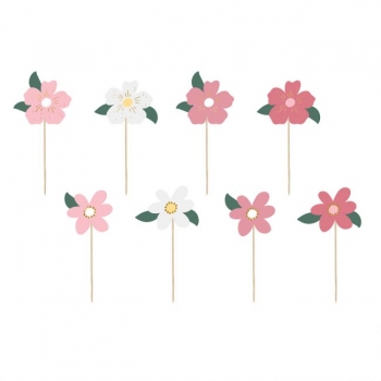Cake / Cupcake Topper - Flowers